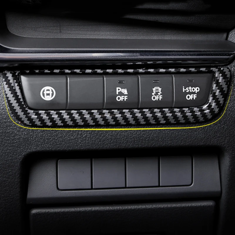 Auto Panel Interiéru Tlačidlo Rám, Kryt Výbava Prístrojovej Doske Prepínač Tvarovanie Nálepka pre Mazda 3 Axela BP Príslušenstvo 2020 2021 0