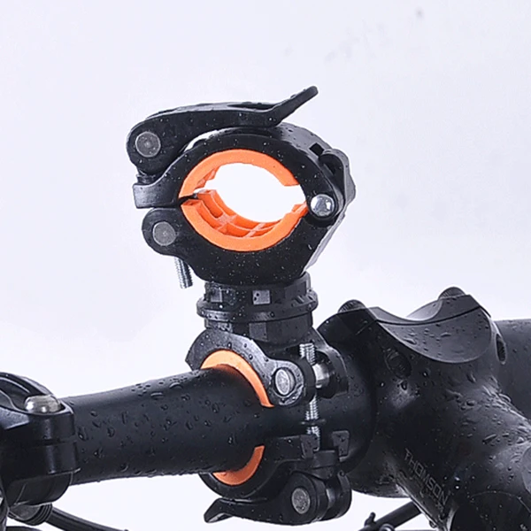 360 Stupňové Otáčanie Cyklistické Svetlo na Bicykel Dvojitý Držiak na LED Predné Baterka Lampa Čerpadla Riadidlá Montáž Držiaku Bicykla Accessorie Bl 5