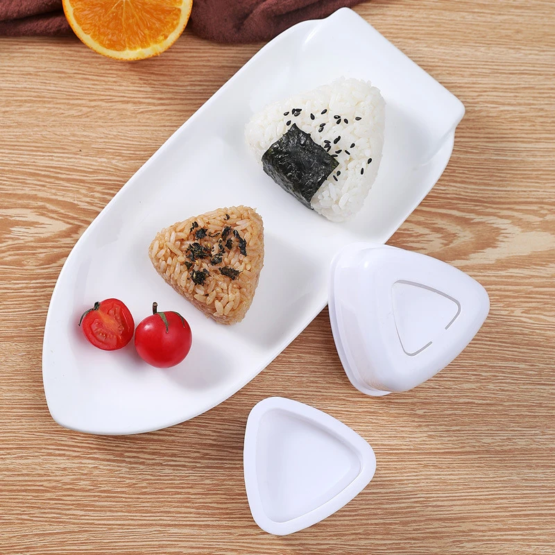 DIY Sushi Formy Onigiri Ryže, Zeleniny Loptu Stlačte Trojuholníkové Sushi Maker Formy Sushi Auta Japonskej Kuchyne Bento Príslušenstvo 2