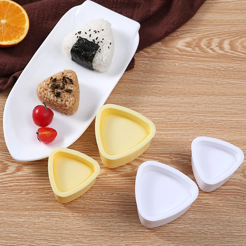 DIY Sushi Formy Onigiri Ryže, Zeleniny Loptu Stlačte Trojuholníkové Sushi Maker Formy Sushi Auta Japonskej Kuchyne Bento Príslušenstvo 4