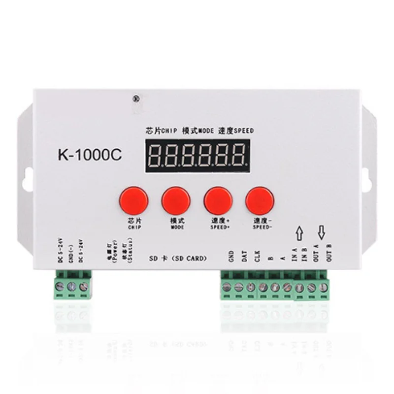 K-1000C Radič K1000C WS2812B WS2811 APA102 T1000S WS2813 LED 2048 Pixelov Program Radič DC5-24V 4