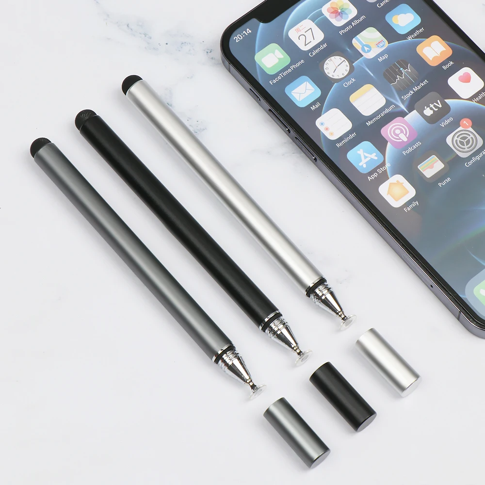 Stylus Pen Pre Smartphony 2 v 1 Dotykové Pero pre Samsung Xiao Tablet Obrazovke Pero Tenké Kreslenie Ceruzkou Hrubé Kapacita Pero-Prenosný 2