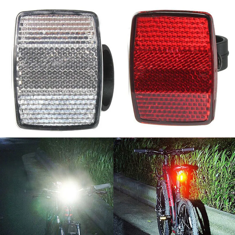 Riadidlá Montáž Svetlo Na Bicykel Bezpečný Reflektor Koleso Na Bicykel Predné, Zadné Výstražné Červené / Biele, Nové Cyklistické Svetlo Bike Príslušenstvo#42 1