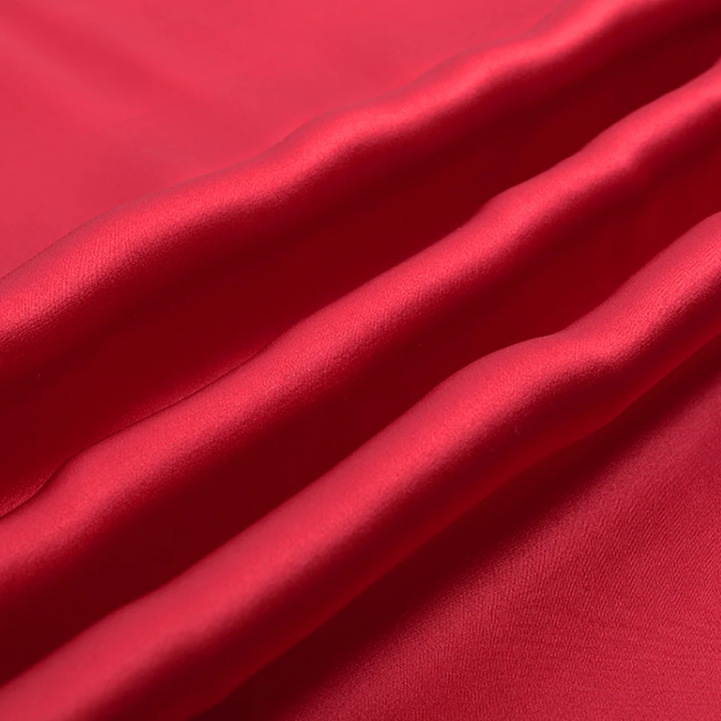 HYSK prírodný hodváb obliečka na vankúš červený lem na Obálke príruby čistého hodvábu charmeuse mulbery kryt organické luxusné hypoalergénne bedV052 0