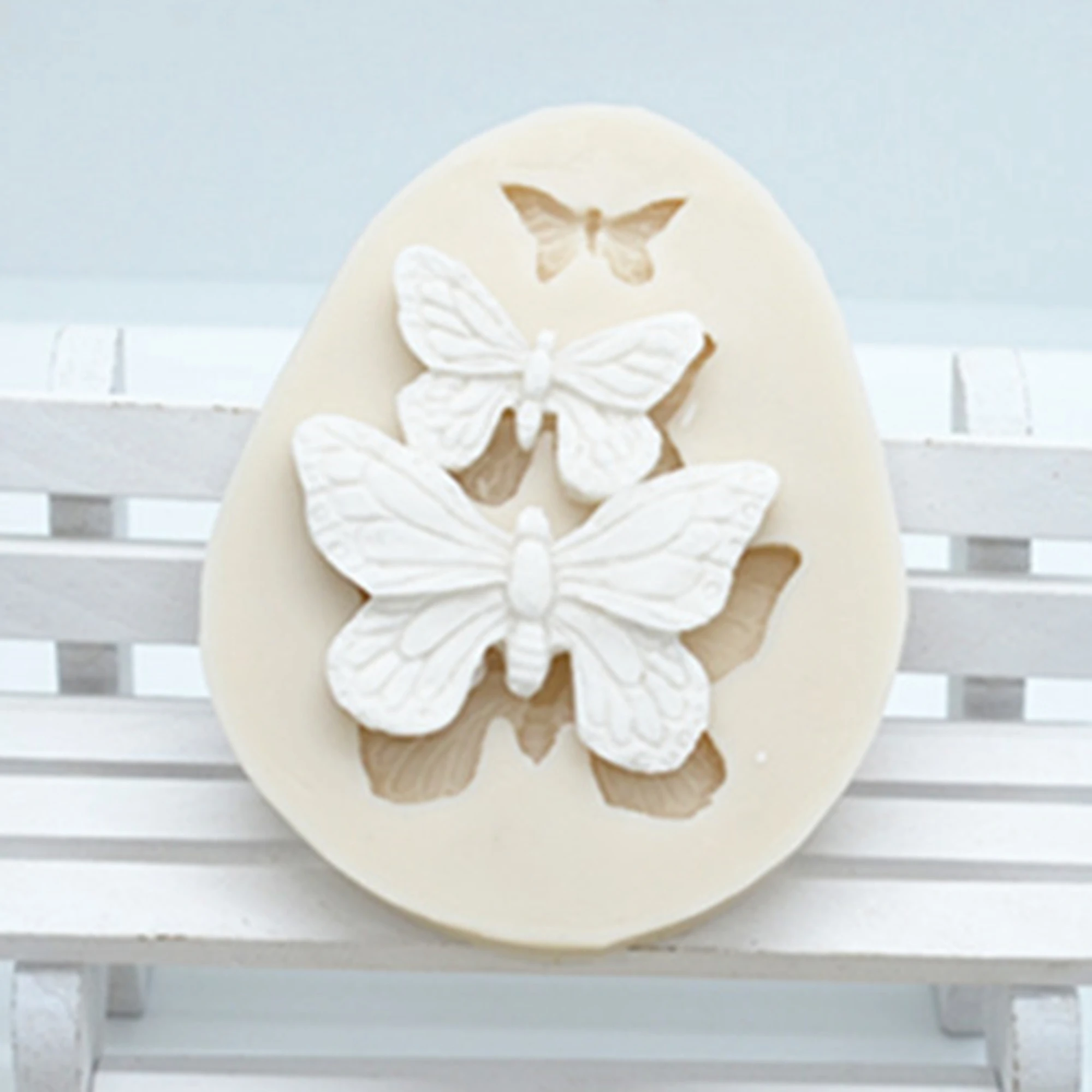 Krásny Motýľ Fondant Tortu Silikónové Formy Sušienky, Pečivo, Formy Čokoládové Cukrovinky Formy Cake Decoration Pečenie Nástroje M021 4