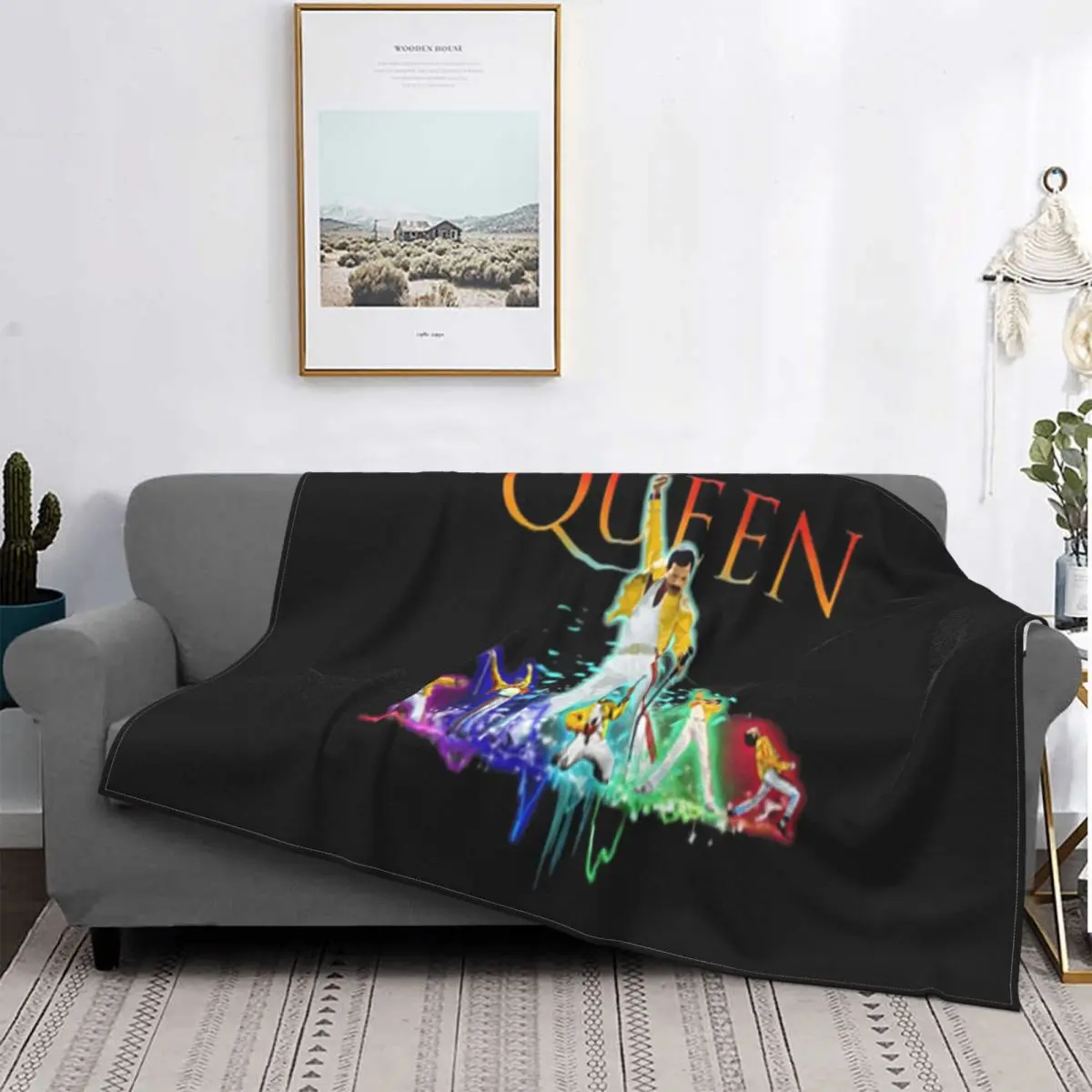 Farba Queen Freddie Mercury Bavlna Grafický List Tlač Krásne Vzory Najnovšie Záujem Obrázky Roztomilý Flanelové Deka 1