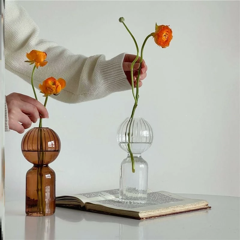 Domov Váza Domova Sklenená Váza Sklo Nádoby Obývacia Izba Dekorácie, Kvetináče Hydroponické Kvet Usporiadanie Umelecké Ozdoby 1
