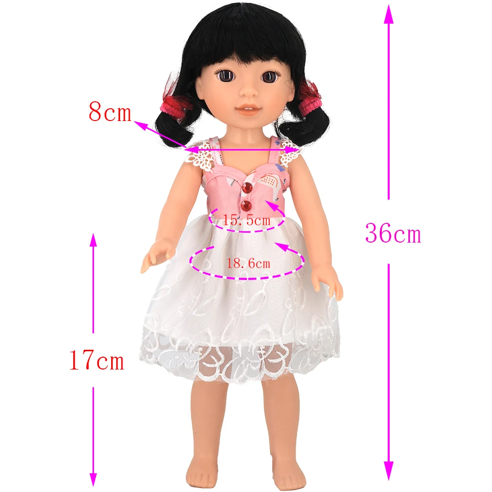 Fit 14inch 36-40 cm FAMOSA Nancy Bábiky Oblečenie Silikónové bábika doplnky, Módne šaty, plavky Dievča darček 3