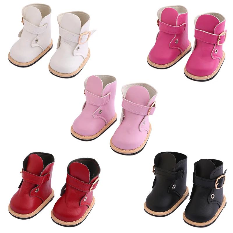 Bábika topánky zimné kožené topánky, topánky vhodné pre 18-palcové Americký & 43 cm baby doll príslušenstvo hračky pre dievčatá našej generati 2