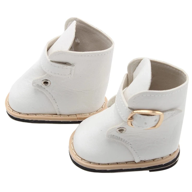 Bábika topánky zimné kožené topánky, topánky vhodné pre 18-palcové Americký & 43 cm baby doll príslušenstvo hračky pre dievčatá našej generati 3