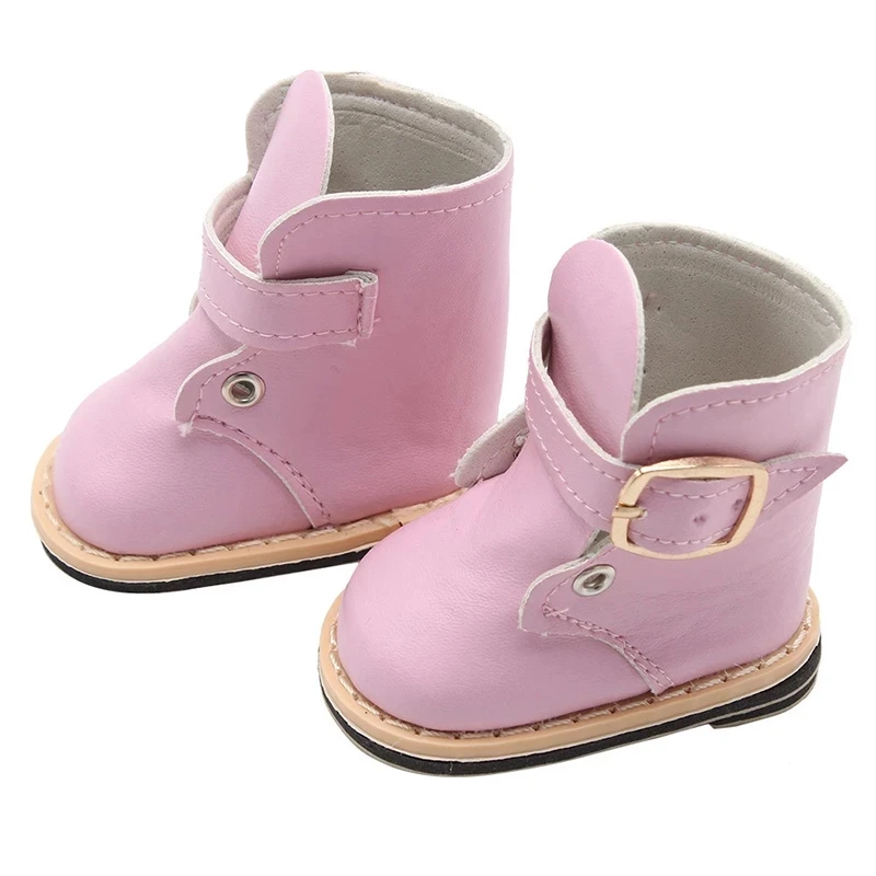 Bábika topánky zimné kožené topánky, topánky vhodné pre 18-palcové Americký & 43 cm baby doll príslušenstvo hračky pre dievčatá našej generati 4