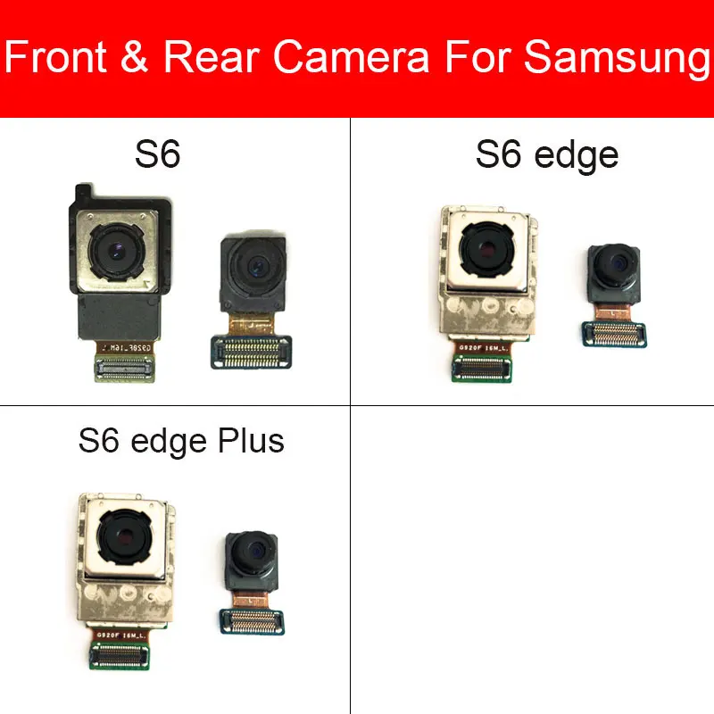 Zadná Kamera Flex Kábel Pre Samsung Galaxy S6 Okraji Plus G920F G925F G928F G9200 G9250 G9280 Hlavné Predné Zadný Fotoaparát Opravy Dielov 5
