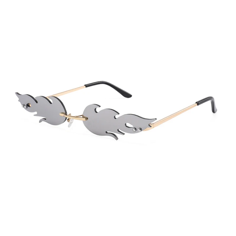 Ženy Mačka Očí, slnečné Okuliare Značky Dizajnér Retro Kovov Plameňom Style Slnečné Okuliare Odtiene UV400 Okuliare 2
