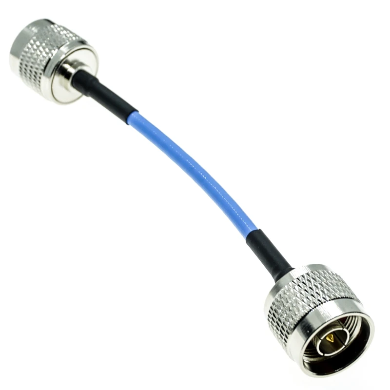 N typ male na N samec konektor konektor RG402 RG-402 Semi Flexibilné Koaxiálny Kábel 50ohm Modrá 4