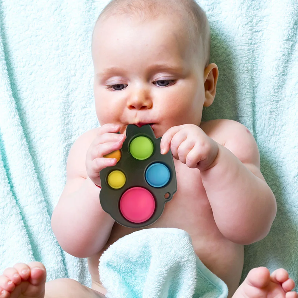 Detské Push Bublina Fidget Jednoduché Dimple Duševného Rozvoja Stlačením Uchopenie Dosky Relaxačná Raného Vzdelávania Hračky 2