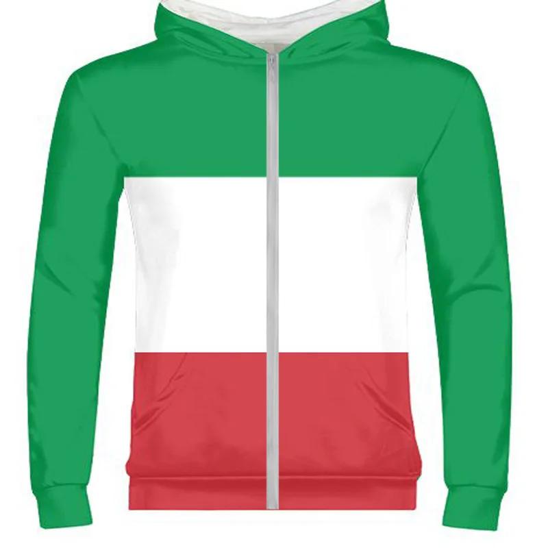 TALIANSKO muž zákazku názov počet ita mikina na zips národ vlajky talianska krajiny italia college tlač fotografií text chlapec oblečenie 5