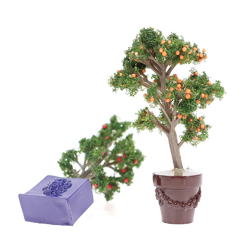 1:12 Domček Pre Bábiky Miniatúrne Simulácia Ovocné Stromy Črepníkové Rastliny Model Príslušenstvo Pre Dollhouse Dekorácie Nové 2