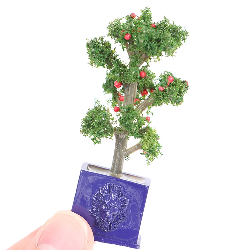 1:12 Domček Pre Bábiky Miniatúrne Simulácia Ovocné Stromy Črepníkové Rastliny Model Príslušenstvo Pre Dollhouse Dekorácie Nové 4