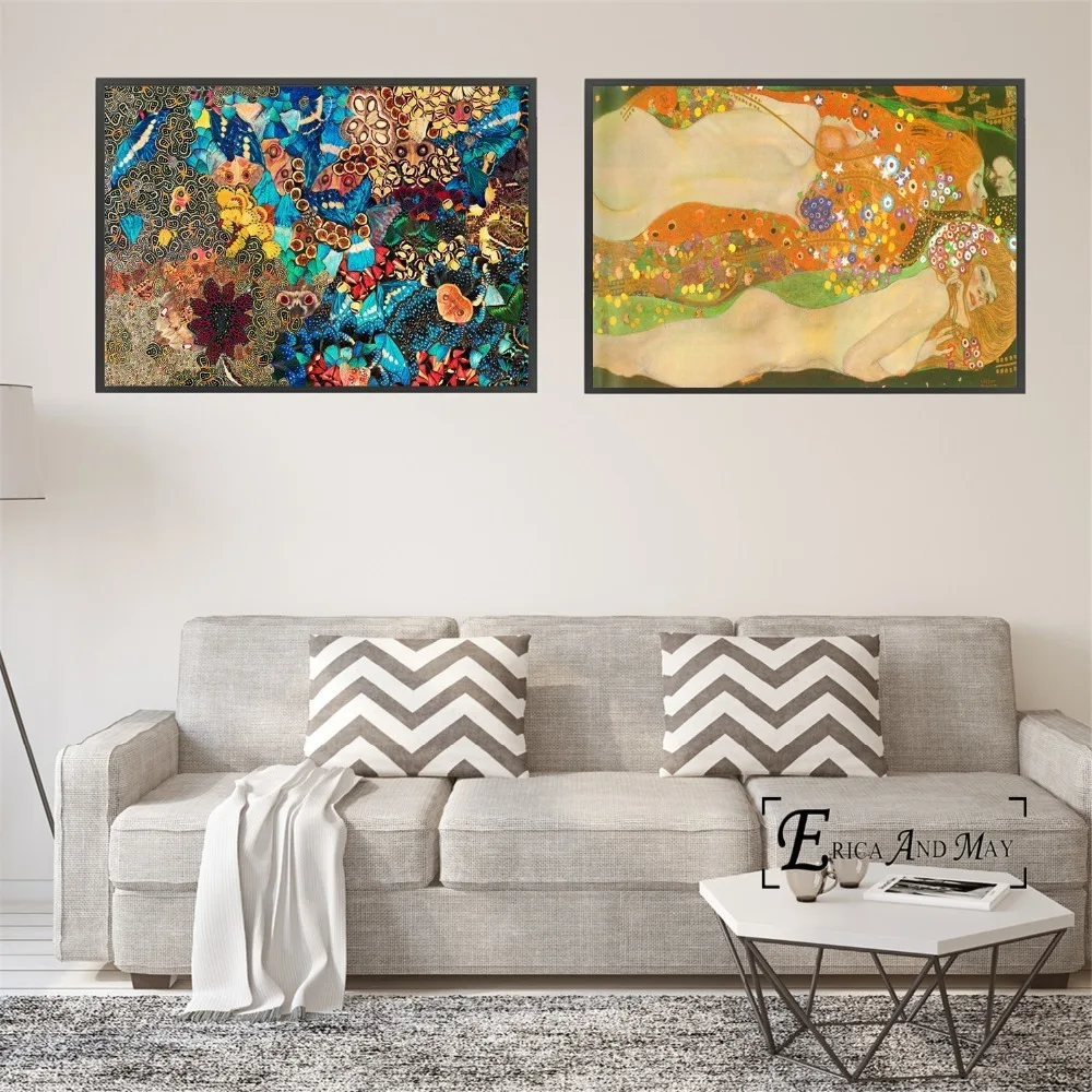Gustav Klimt Abstraktné Maliarske Plátno Plagáty A Tlačí Na Obývacia Izba Č Zarámované Wall Art Obraz Domova Na Predaj 3