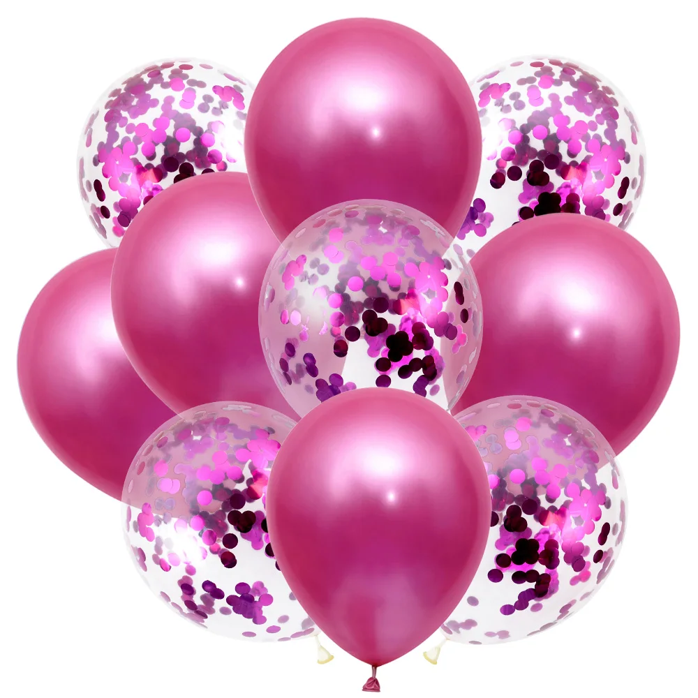 10Pcs 12inch Pearl Balóny, Konfety, Svadobné, Vianočné Dekorácie Balón Narodeninovej Party Deti Baby Sprcha Hélium Balónikov 4