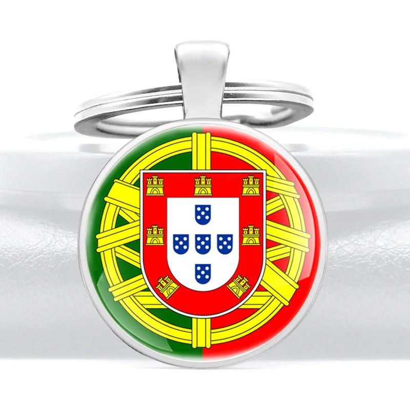 Klasické Brasão De Armas De Portugal Dizajn Skla Dome kľúčenky Muži Ženy Krúžok na Šperky, Darčeky 1