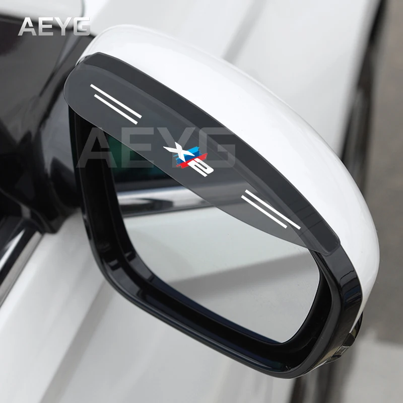 2PC Auto Spätné Zrkadlo Dažďový Obočie Kryt Pre BMW X2 F39 2021 Dážď Štít Tieni Chrániť Zadná Slnečná Clona Interiérové Doplnky 1