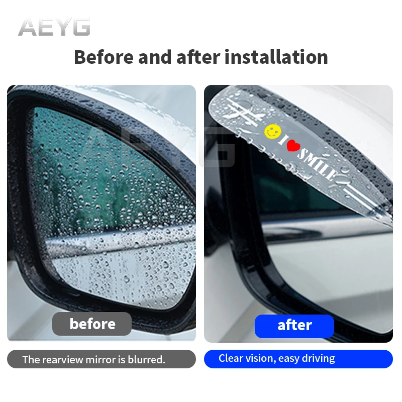 2PC Auto Spätné Zrkadlo Dažďový Obočie Kryt Pre BMW X2 F39 2021 Dážď Štít Tieni Chrániť Zadná Slnečná Clona Interiérové Doplnky 3