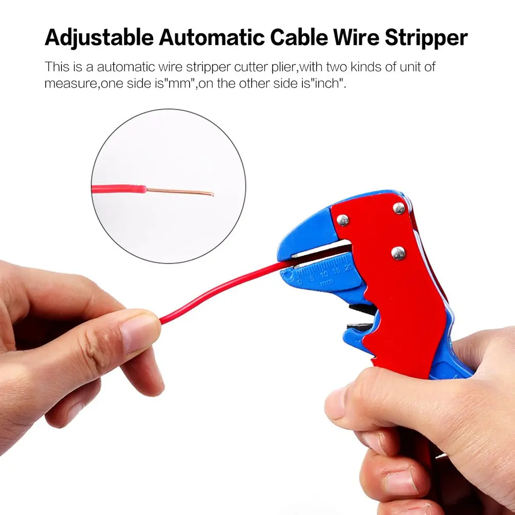 Automatické Drôt Striptérka Kliešte 0.2-6mm2 Kábel Nastaviteľné Drôt Stripping Fréza Stlačením Plier Duckbill Nožnice, Ručné Náradie 5