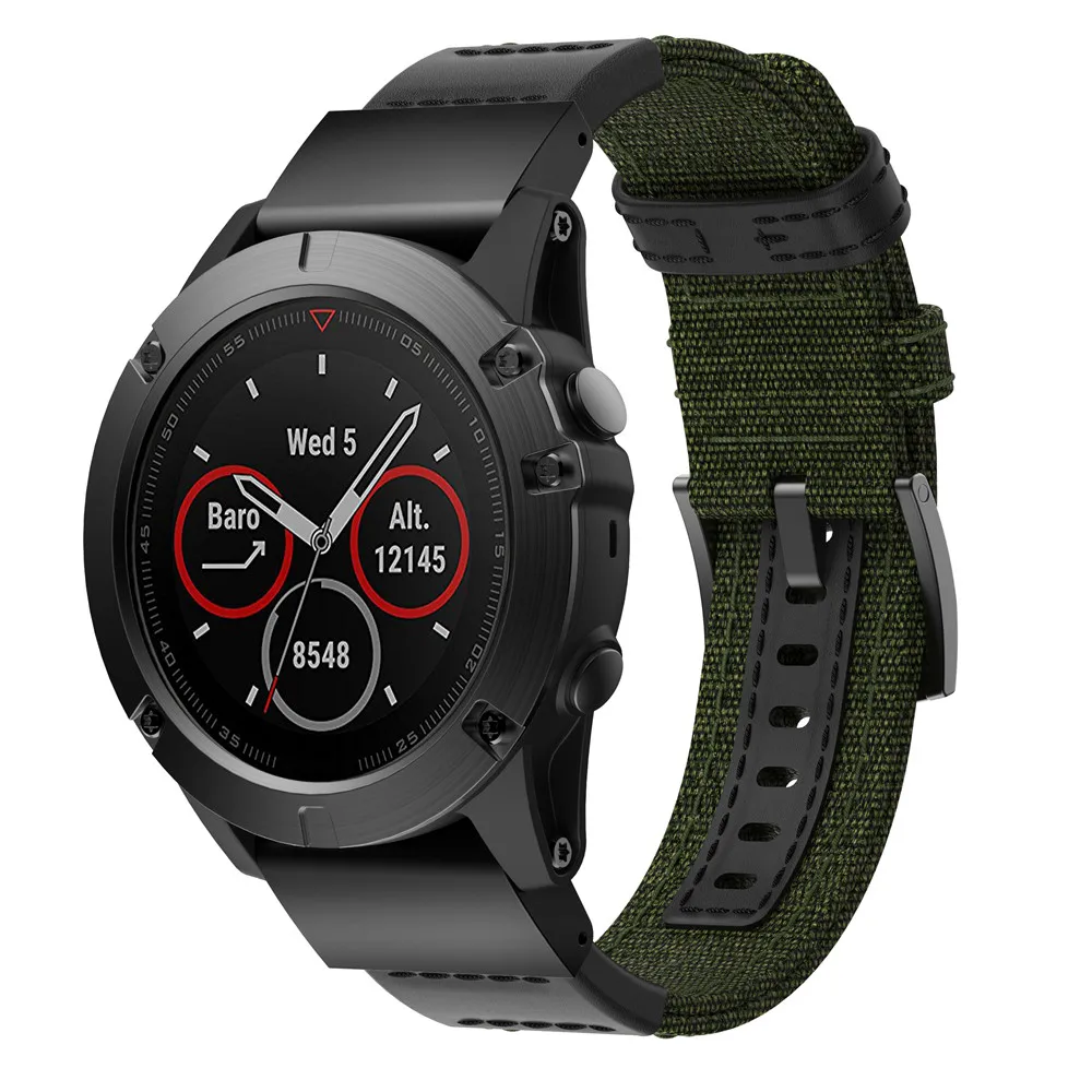 Originál Plátno watchband popruh Pre Garmin Fenix 5X 5X Plus 6X 6X Pro smart hodinky nový pás nahradiť náramok Nastaviteľné Náramok 4