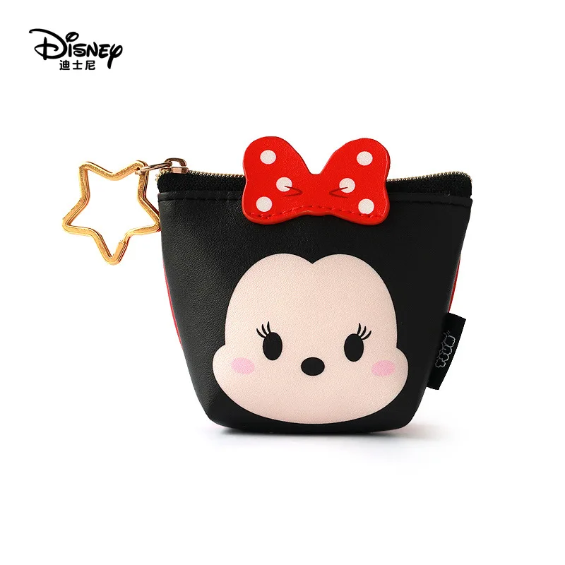 Disney Minnie Mouse prenosné kozmetické tvoria taška multi-účel skladovania tsum mince cartoon kabelka kabelka Steh make-up PU koža 5