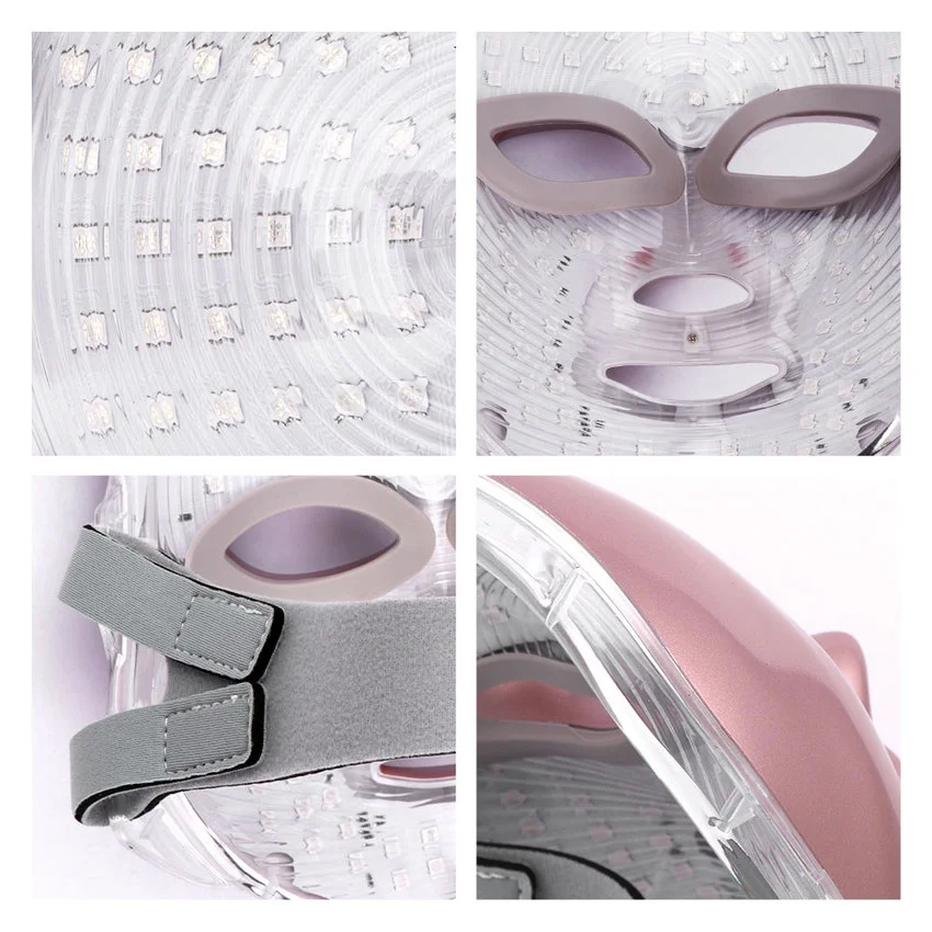 7 Farby na Tvár LED PhotonTherapy Maska Anti-Akné, Vrások, Odstránenie Kože, Bielenie, Leštenie Sprísnenie Krása Pokožky LED Maska 0