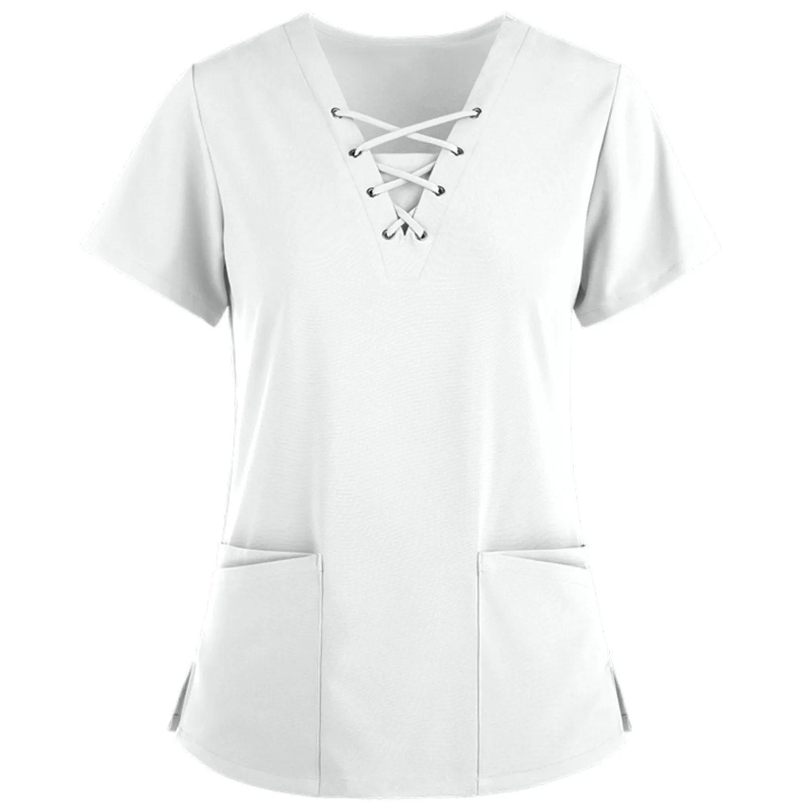 Sestra Jednotné Ženy Tvaru Krátky Rukáv T-Shirt Ošetrovateľská Práca Jednotné Topy Zdravotnej Starostlivosti Pracovník Oblečenie Klinike Oblečenie A20 5