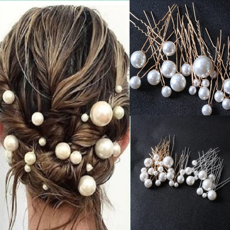 Kvet Crystal Pearl Drahokamu Svadobné Vlasy, Šperky, Vlasy Klip sponky do vlasov Barette Účes Headdress pre Ženy, Doplnky do Vlasov 2