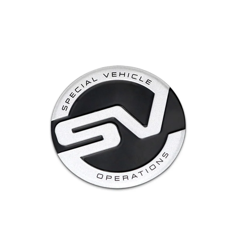 1Pcs 3D Kovov Nálepky SV SVR Odznak Znak Obtlačky Auto Styling Pre Range Rover Evoque Defender, Discovery Auto Príslušenstvo 4