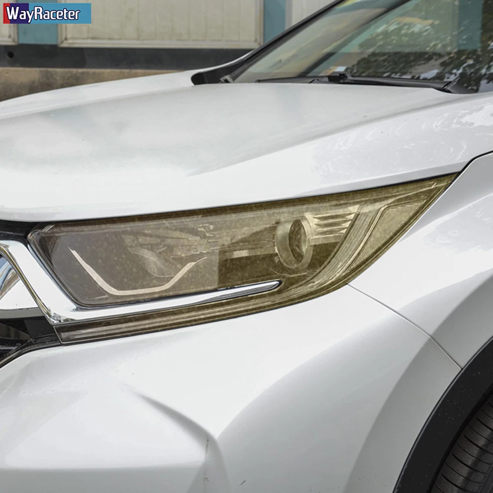 2 Ks Auto Svetlometu Ochranný Film Svetlomet Transparentné Čierna TPU Nálepka Pre Honda CR-V CRV 2017 2018 2019 2020 Príslušenstvo 1