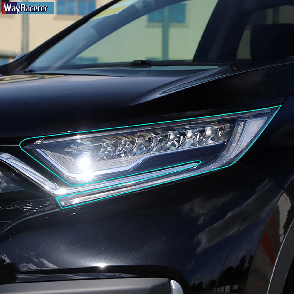 2 Ks Auto Svetlometu Ochranný Film Svetlomet Transparentné Čierna TPU Nálepka Pre Honda CR-V CRV 2017 2018 2019 2020 Príslušenstvo 3