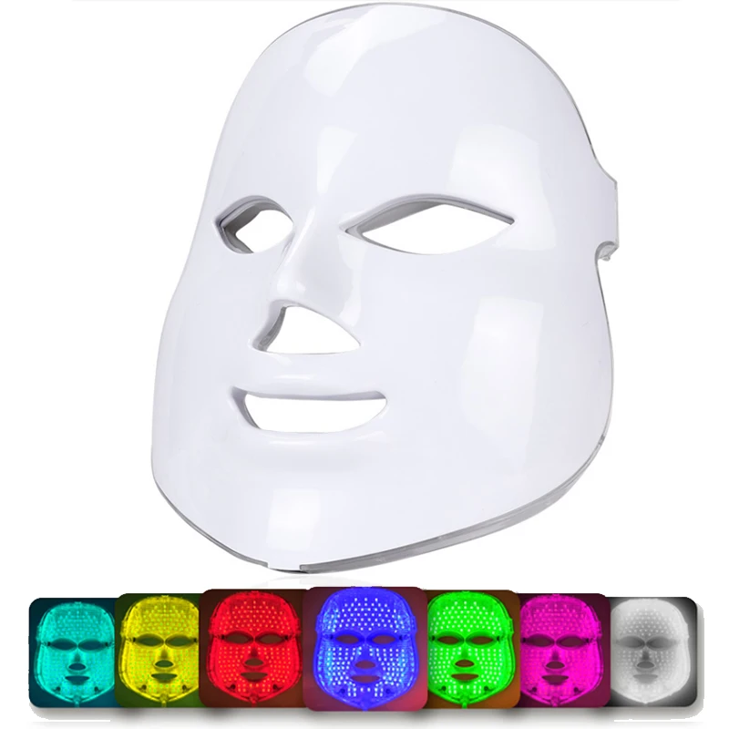 BJI 7 Farieb LED Svetlo Photon Terapia Masku na Tvár Pokožky Utiahnite Omladenie, Odstránenie Vrások Krásy Stroj 3