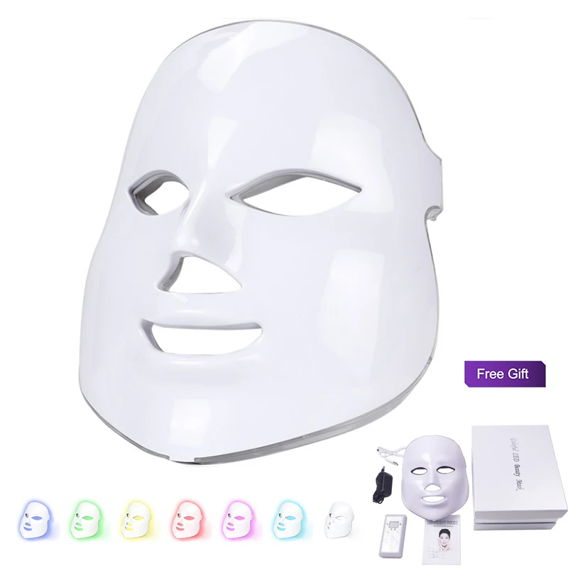 BJI 7 Farieb LED Svetlo Photon Terapia Masku na Tvár Pokožky Utiahnite Omladenie, Odstránenie Vrások Krásy Stroj 5