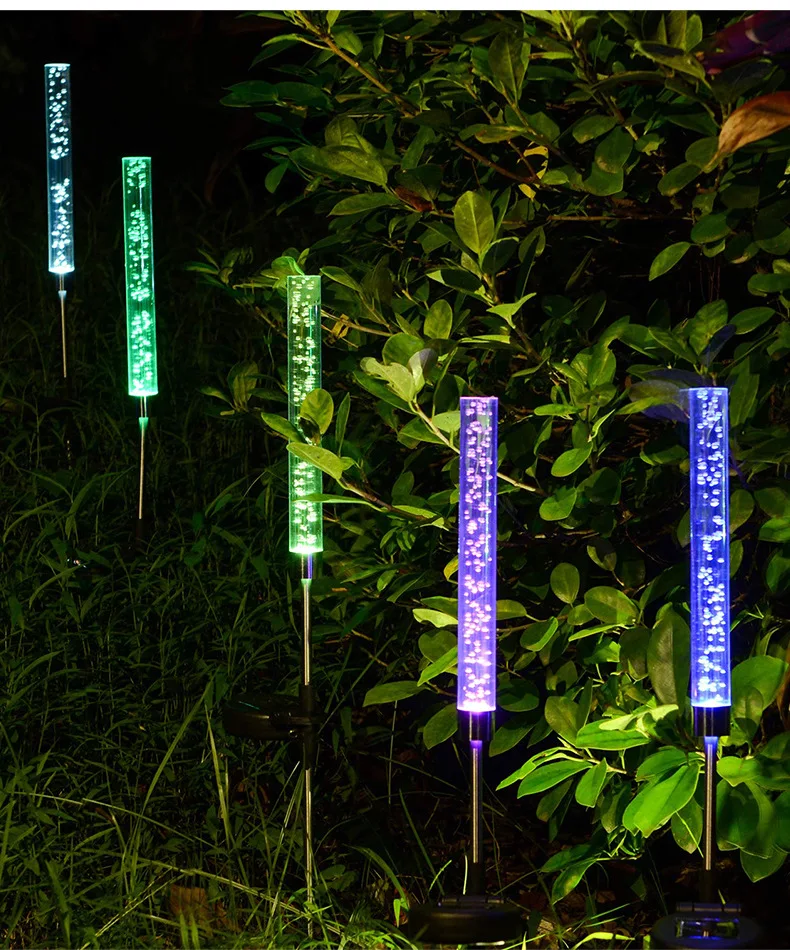 Slnečné Svetlo LED Akryl Stick Trávnik Lampy Vonkajšie Nepremokavé Záhradu, Nádvorie Park Chodbe, Dekoračné Osvetlenie, Solárne Lampy 1/2 ks 1