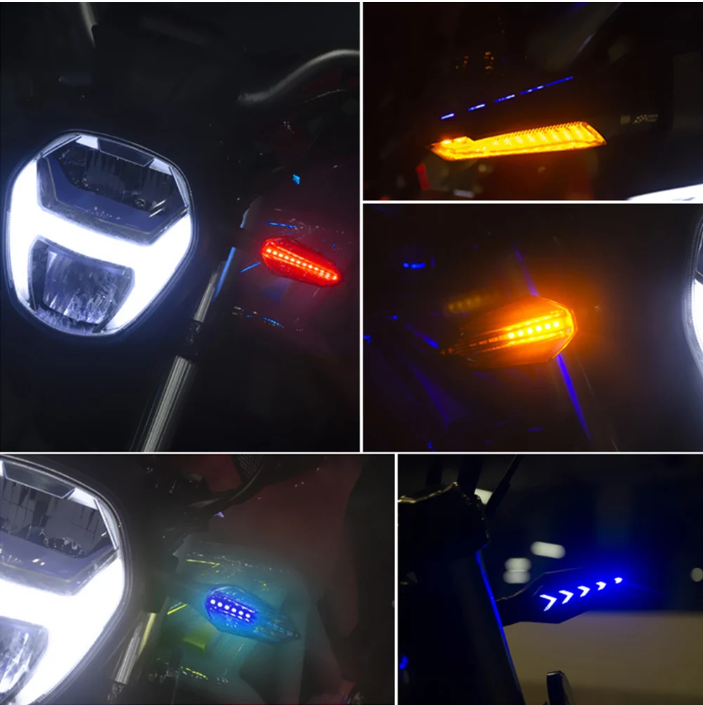 12 VIEDOL Motocykel Zase Signálne Svetlá Tečie Blikajúce PRE vespa px frecce moto msx125 cb650f pulsar 200 ns moto led zase signál 3