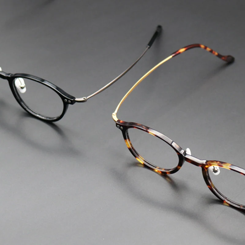2021 Nové Acetát Okuliare, Rám Muži Ženy Vintage Krátkozrakosť Predpis Optické Okuliare Rám Muž Luxusné Titán Nohu Okuliare 5