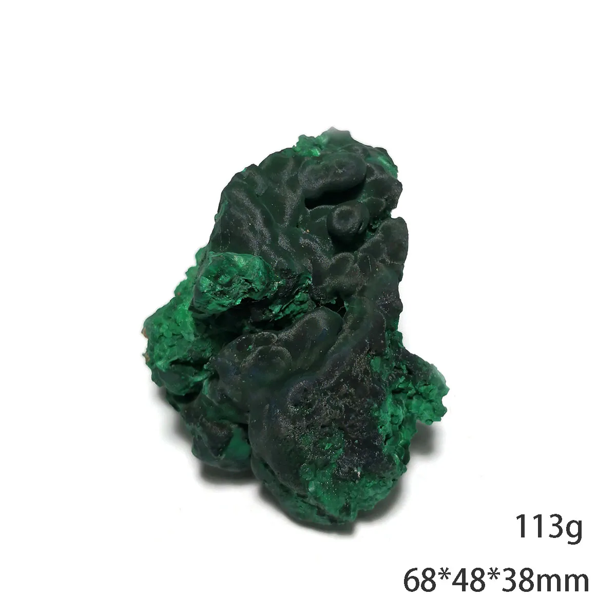 113 g A2-6 Kvalitných Prírodných Velvet Malachit Minerálne sklo Vzor Darček Kolekcie Ozdôb Z Konga. 3