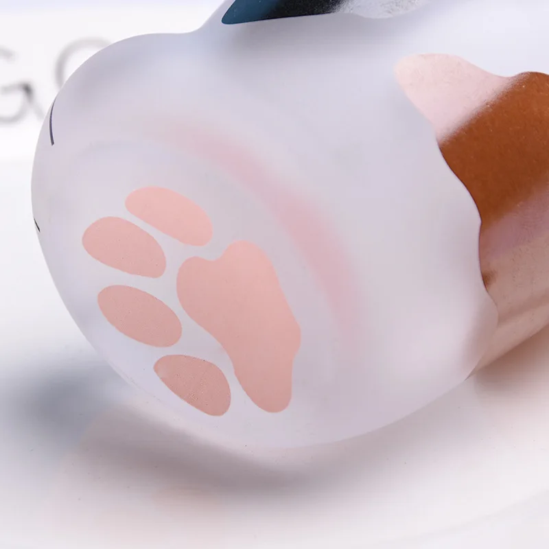 Kreatívne Cute Cat Packa Sklo Transparentné Matný Tiger Packa Hrnček Office Šálku Kávy Osobné Raňajky Mlieko Porcelánovej Dary 0
