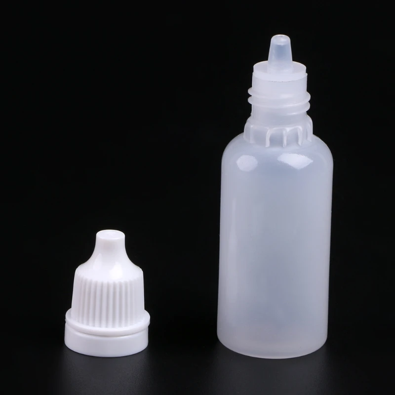 5ml-30ml Ihly Tip Prázdne Plastové Stlačiteľný Kvapaliny Kvapkadla Biele Fľaše Prípade 1