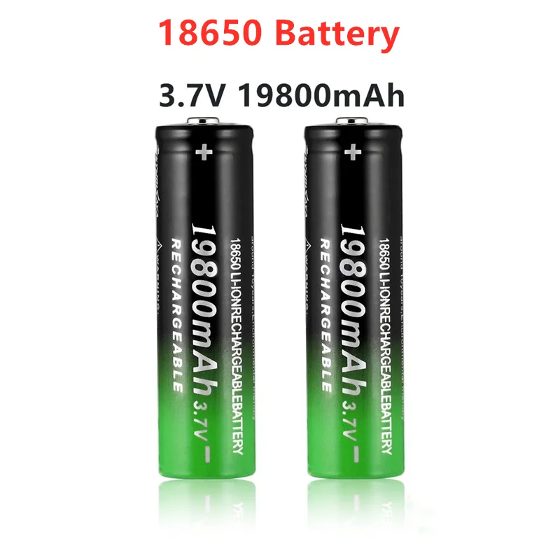 Nová batéria 18650 3,7 V 19800 MAH Li ion nabíjateľná batéria 18650 batery +1pcs 18650 batérie nabíjačky 4
