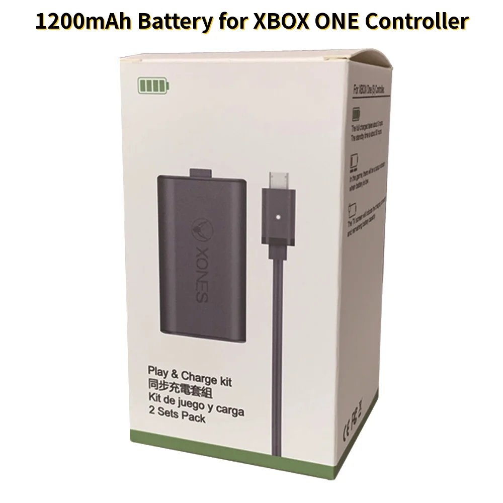 Superior 1200mAh Nabíjateľná Lítium Batéria USB Nabíjací Kábel pre XBOX JEDEN Radič Batériu Gamepads Náhradné Batérie 4