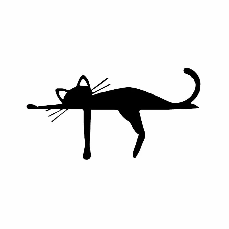Vysoko Kvalitné Auto Odtlačkový Vinyl Odtlačkový Cute Cat Zvierat Sen Smiešne, Veselé Kreslené Auto Nálepky 16x8cm 5