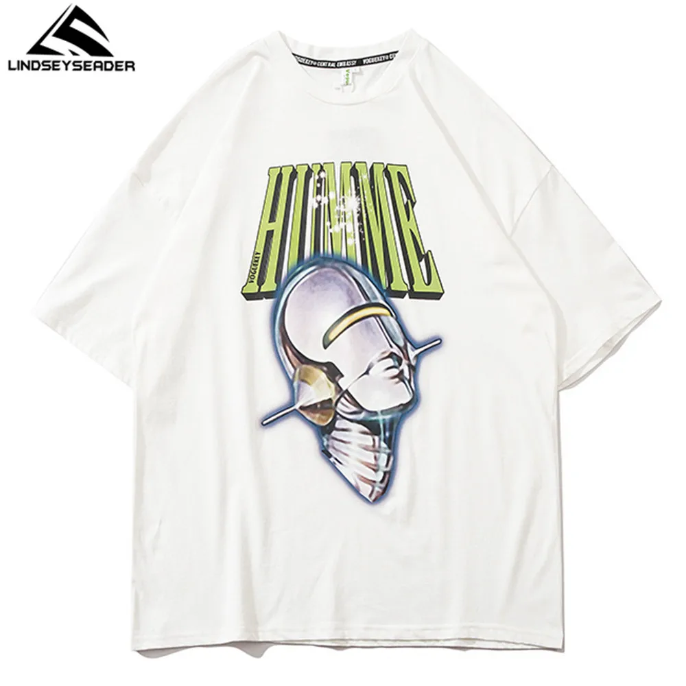 LINDSEY SEADER pánske T-shirt Hip Hop Nadrozmerné Tlač 2021 Bežné Harajuku Streetwear Lete Krátky Rukáv bavlna Topy Tee Tričko 0