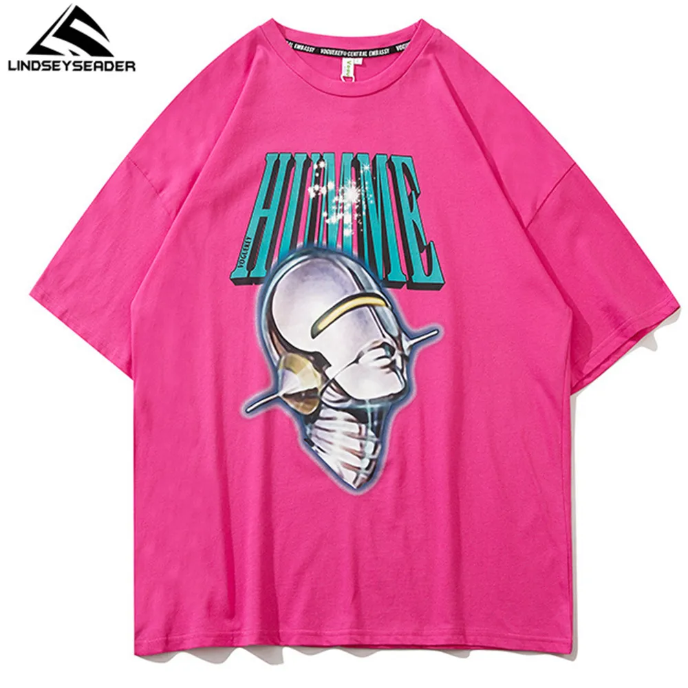 LINDSEY SEADER pánske T-shirt Hip Hop Nadrozmerné Tlač 2021 Bežné Harajuku Streetwear Lete Krátky Rukáv bavlna Topy Tee Tričko 3