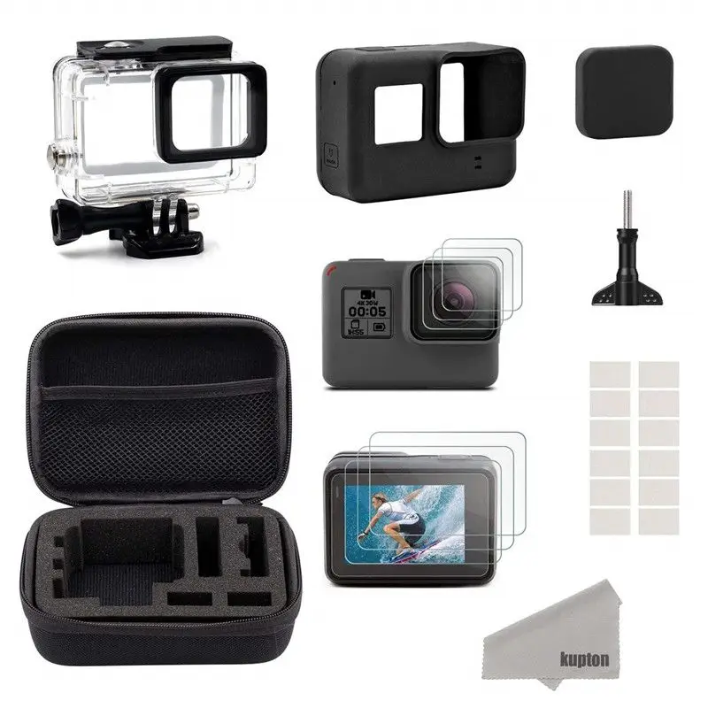 Šport Akčné Kamery Príslušenstvo Držiak Pre GoPro Hero 7 6 5 Black Vodotesný Silikónový Prípade Screen Protector, Anti fog film Go Pro 3